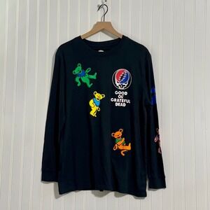 Grateful Dead Shirt Mens Large L 42/44 Black Dancing Bears Steal Your Face 2021